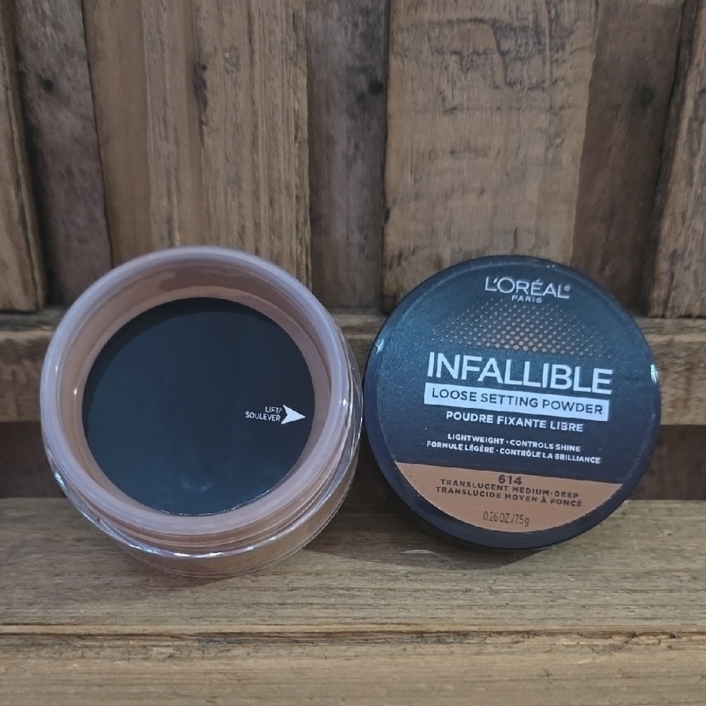 L'Oreal Infallible loose setting powder-614 Translucent Medium Deep